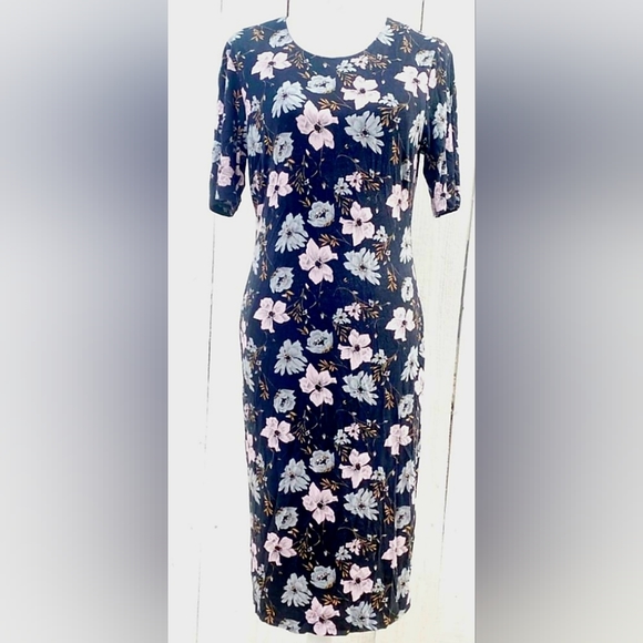 Premise Dresses Women's Midi Dress, High Quality Rayon, Black, M Size, - Picture 2 of 13